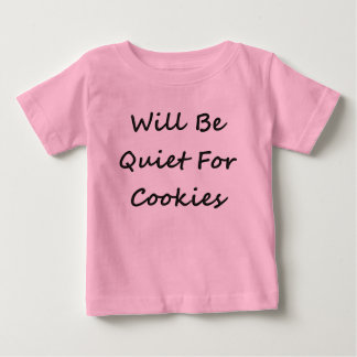 KRW ist für Plätzchen-niedlichen Baby-Spaß ruhig Baby T-shirt