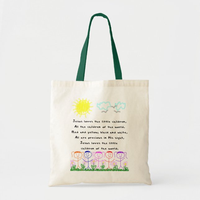 KRW Jésus aime le sac fourre-tout à petits enfants (Devant)