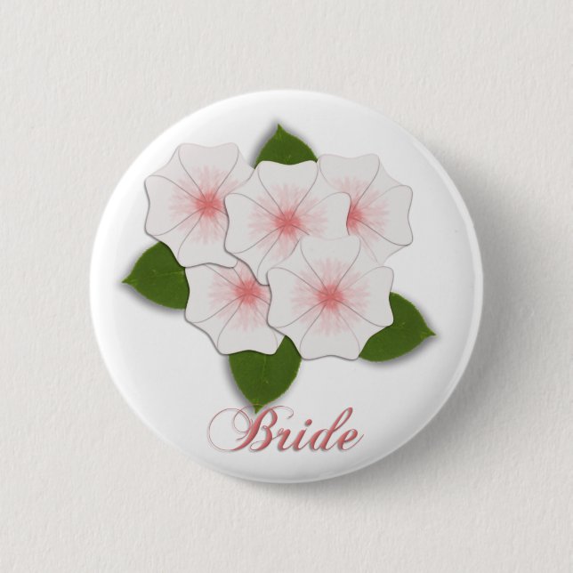 KRW-Kirschblüten-Braut Button (Vorderseite)