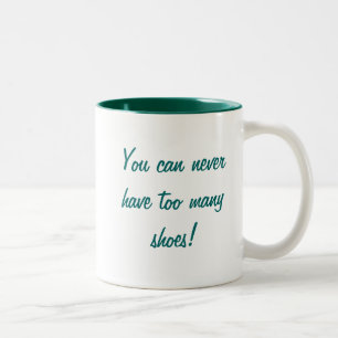 KRW können Sie zu viele Schuhe nie haben Zweifarbige Tasse