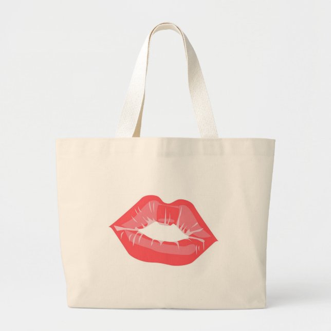 KRW-Kuss-Taschen-Tasche Jumbo Stoffbeutel (Vorne)