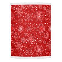 KRW Lacy Flèches blanches de neige Noël Lampe roug
