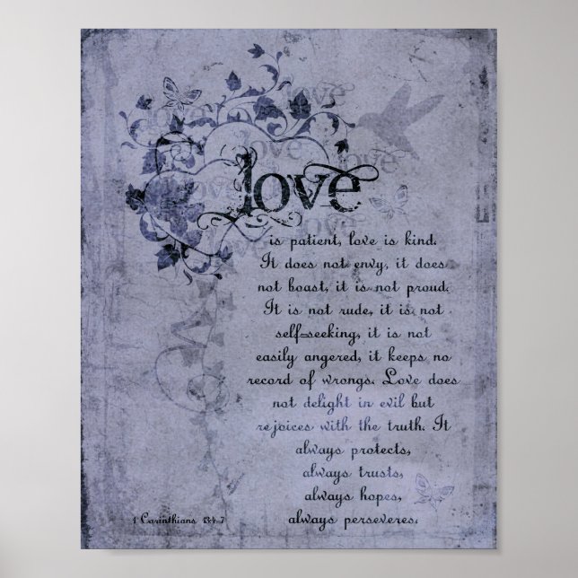 KRW-Liebe ist ein Zitat-Plakat für geduldige Korin Poster (Vorne)