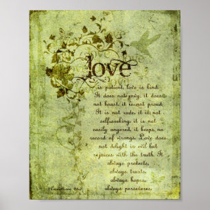 KRW-Liebe ist geduldiges Poster