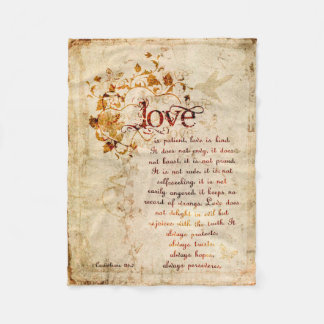 KRW-Liebe ist Korinther-Bibel-Zitat-Decke Fleecedecke