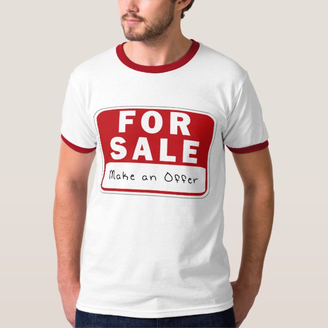 KRW lustig für Verkaufs-Zeichen-T - Shirt (Vorderseite)