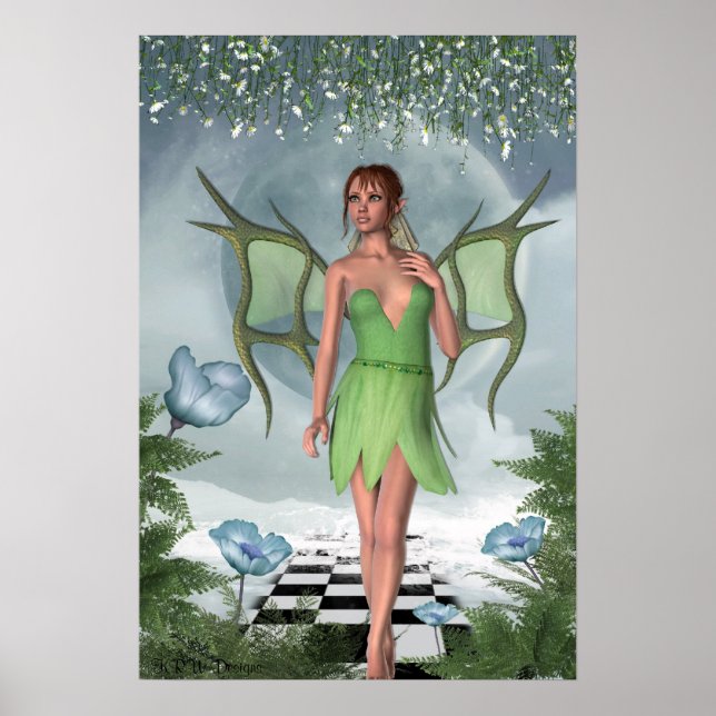 KRW Moonlit Dreams Faiasy Fantasy Art Poster (Vorne)