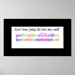 KRW Music Touchs Gefühls Rainbow Poster