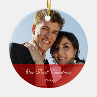 KRW notre premier de Noël ornement fait sur