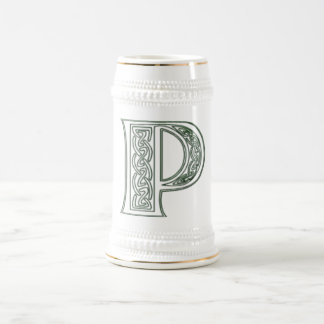 KRW - P - Keltischer mit Monogramm Stein Bierglas