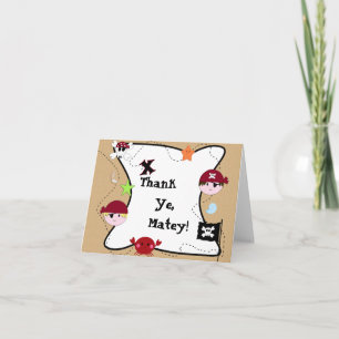 KRW Pirat Thank You Card Dankeskarte