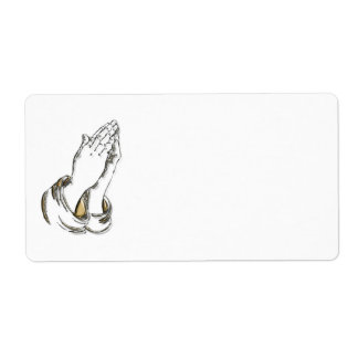 KRW Praying Hands Leere Shipping Labels