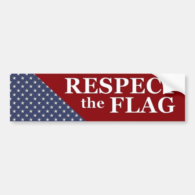 KRW-Respekt der Flagge USA-Stolz-Autoaufkleber Autoaufkleber (Vorne)