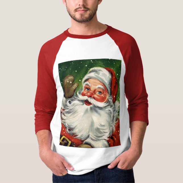 KRW Retro Sankt Raglan-Shirt T-Shirt (Vorderseite)