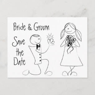 KRW Save the Date Custom Wedding Card Ankündigungspostkarte