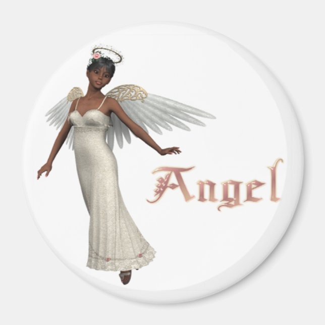 KRW Sweet Angel - Afroamerikaner Magnet (Vorne)