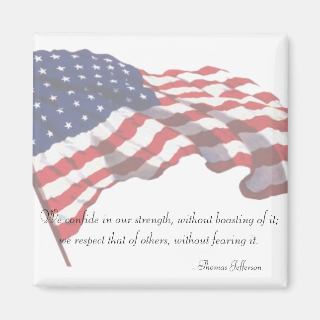 KRW Thomas Jefferson Quote Magnet (Vorne)