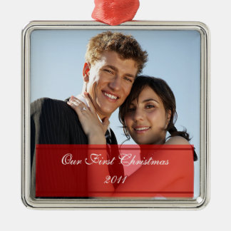 KRW unsere erste Weihnachtszusammen Silbernes Ornament