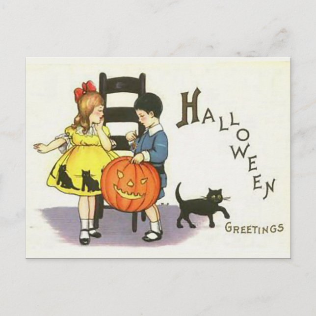 KRW Vintag Halloween Postkarte (Vorderseite)