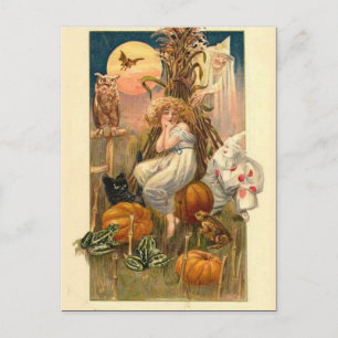 KRW Vintage Halloween Postkarte