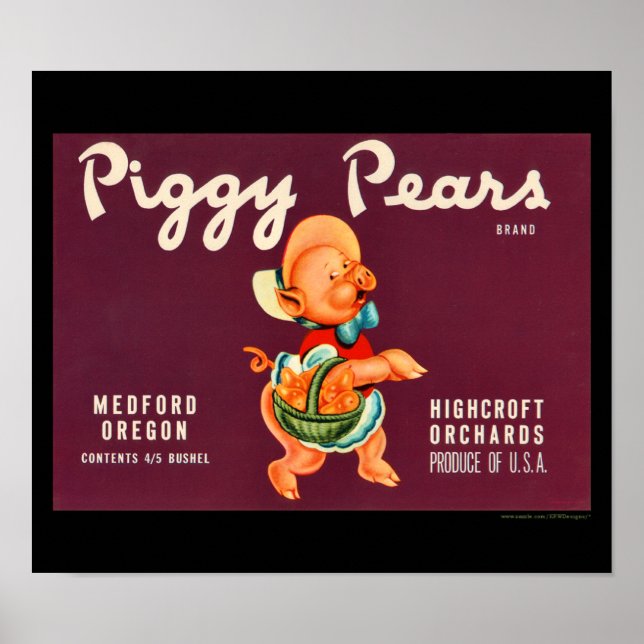 KRW Vintage Schweineenzähne Poster (Vorne)