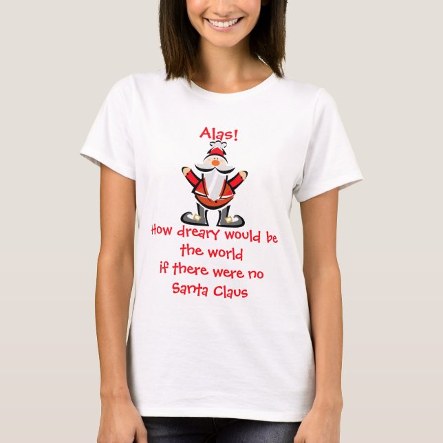 KRW, wie Dreary wäre die Welt Weihnachtsmann T-Shirt (Vorderseite)