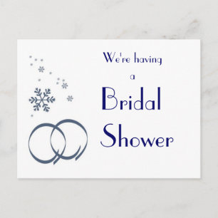 KRW Winter Wedding Custom Shower Einladung