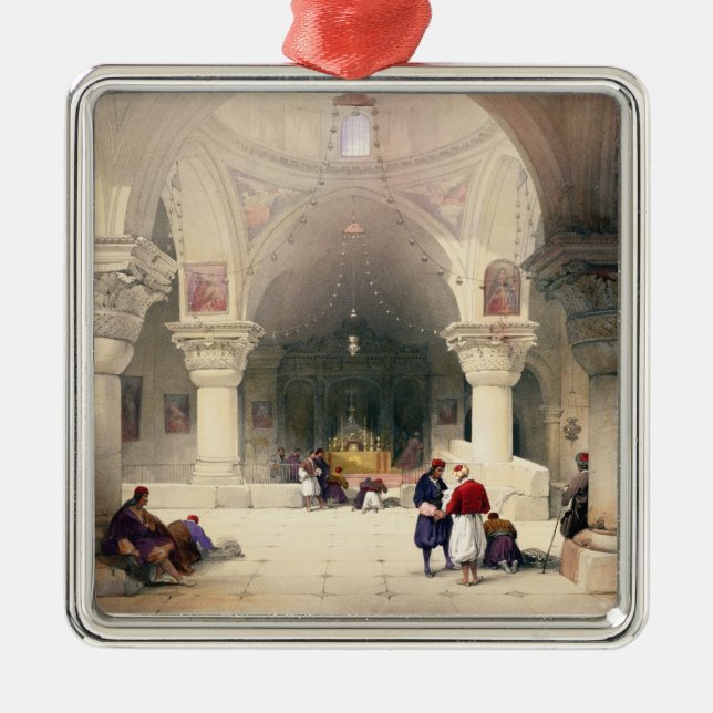 Krypta des heiligen Sepulchre, Jerusalem, Ornament Aus Metall (Vorne)