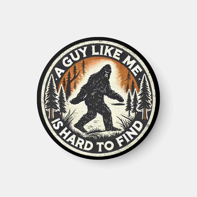 Kryptid Sasquatch Bigfoot Waldabenteuer Magnet (Vorne)