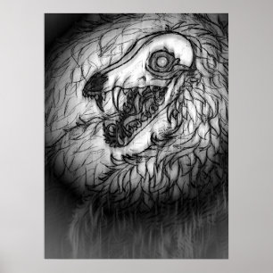 Kryptid: Snow Wasset Skizze Poster