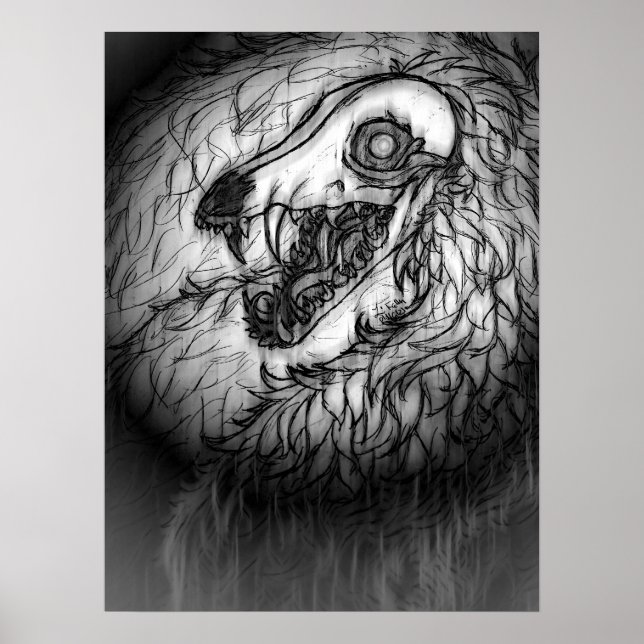 Kryptid: Snow Wasset Skizze Poster (Vorne)