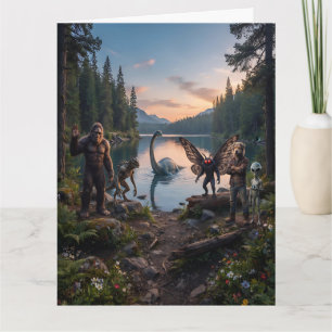 Kryptiden Bigfoot, Chupa, Mothman, Dogman Loch Karte