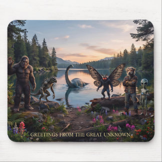 Kryptiden | Bigfoot, Chupa, Mothman, Dogman Loch Mousepad