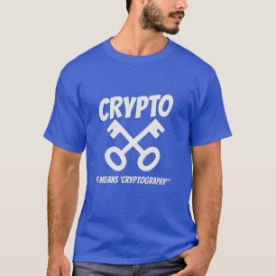 Krypto bedeutet Kryptographie - Retro Key T-Shirt
