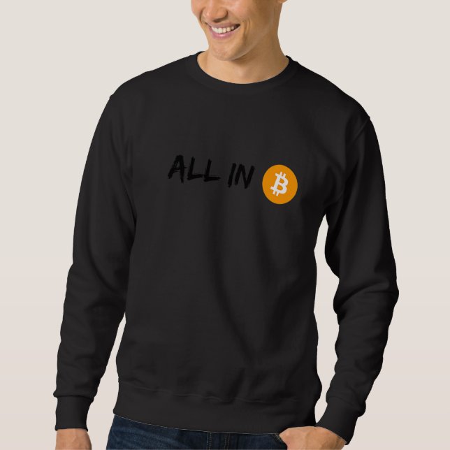 Krypto Bitcoin Blockchain Kryptowährungs-Spaß Sweatshirt (Vorderseite)