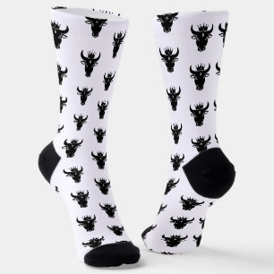 Krypto-Bulle Weiß Socken