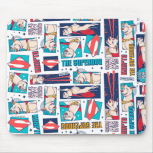 Krypto Comic Panel Muster Mousepad