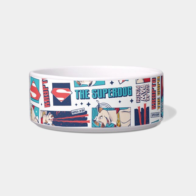 Krypto Comic Panel Muster Napf (Vorderseite)