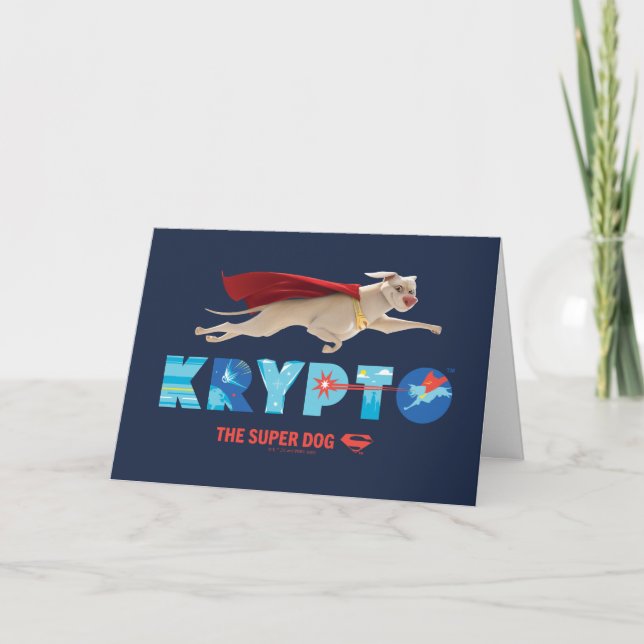 Krypto Der Super-Hund Karte (Vorderseite)