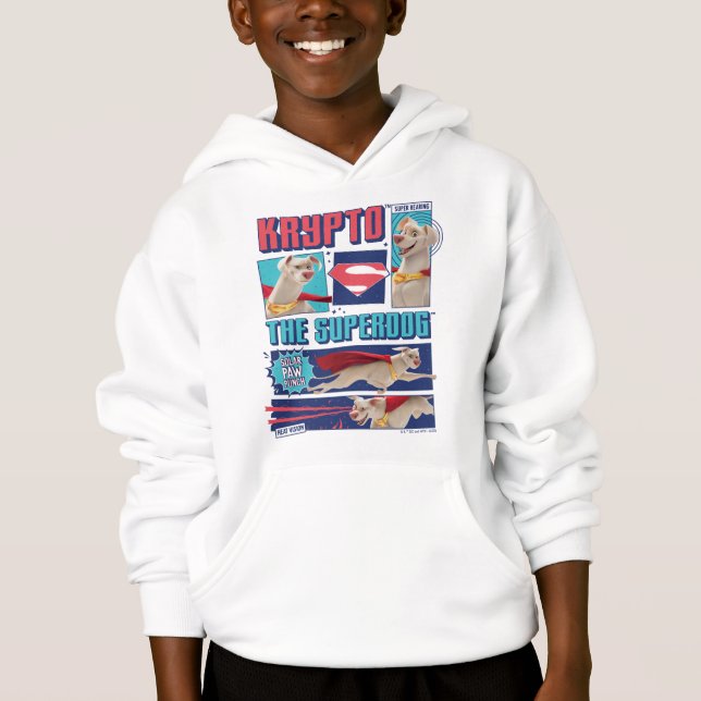 Krypto Die Super-Dog-Comic-Panels Hoodie (Vorderseite)
