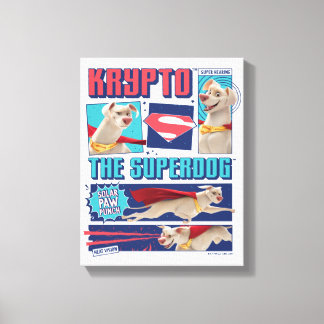 Krypto Die Super-Dog-Comic-Panels Leinwanddruck