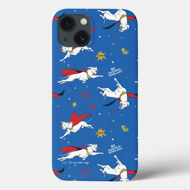 Krypto Flying Pattern Case-Mate iPhone Hülle (Rückseite)