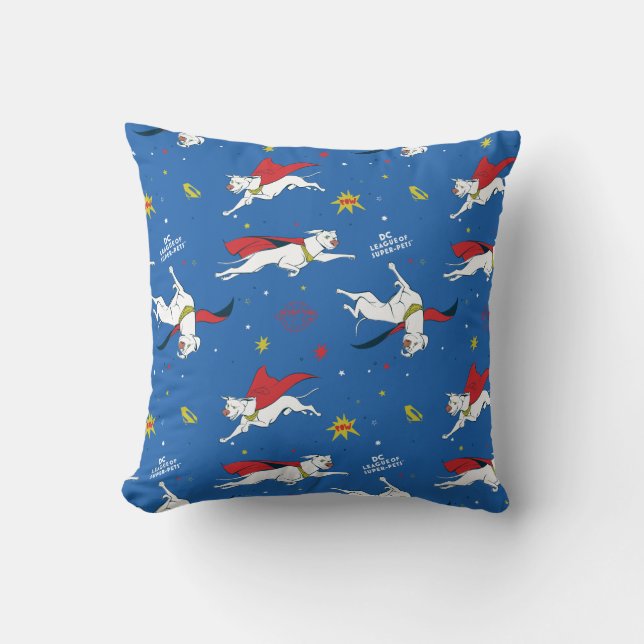 Krypto Flying Pattern Kissen (Vorderseite)