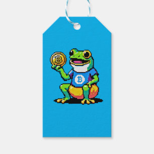 Krypto Frog - Funny Pixel Art Digital Währung Geschenkanhänger