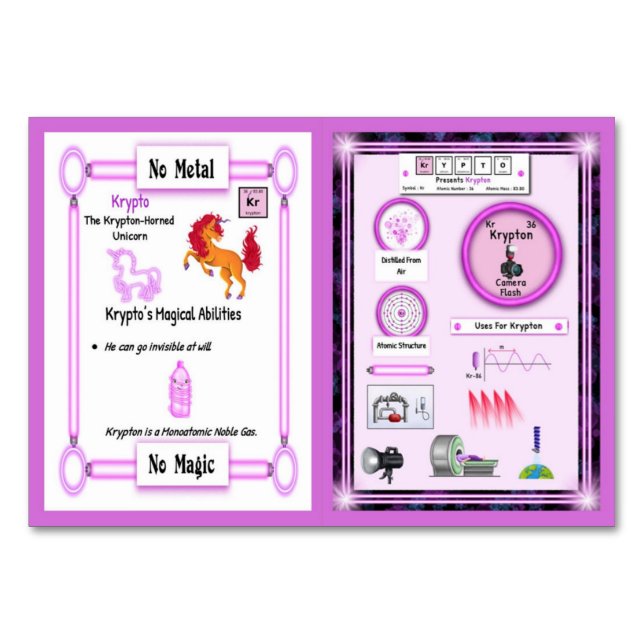 Krypto - Krypton Horn Unicorn Trading Card Tischnummer (Vorderseite)