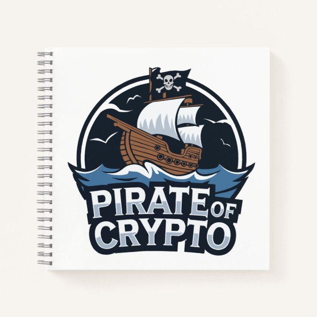 Krypto-Pirat Notizbuch (Vorderseite)