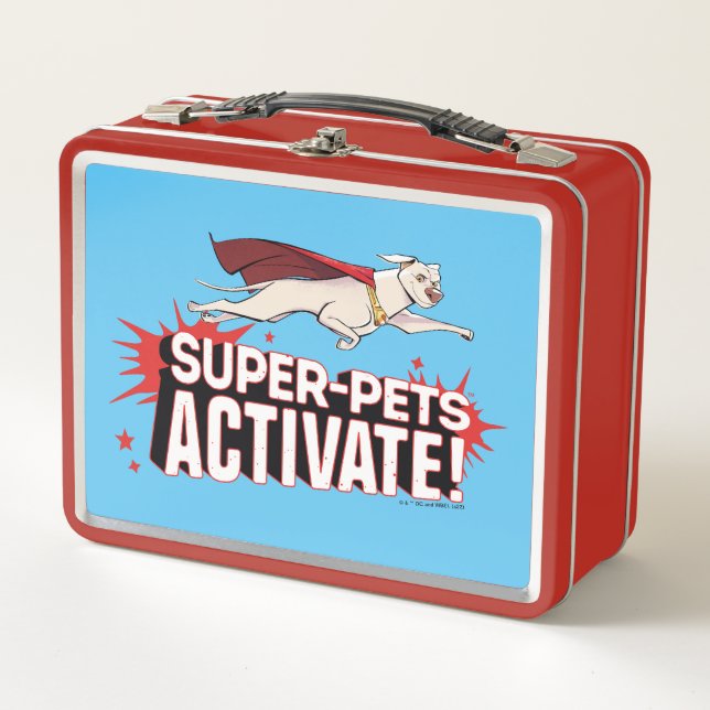 Krypto: Super-Pets aktivieren! Metall Brotdose (Vorderseite)