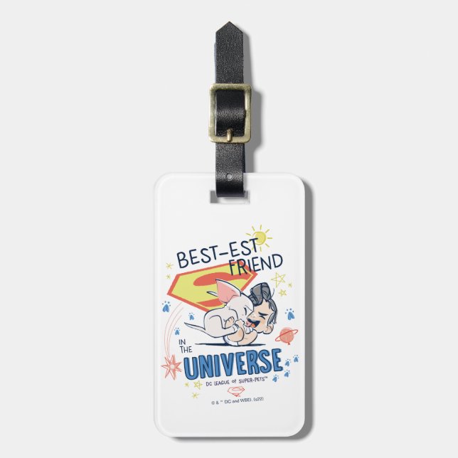 Krypto & Superman: Der beste Freund im Universum Gepäckanhänger (Vorderseite vertikal)