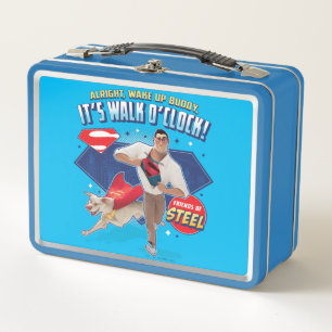 Krypto & Superman - Es ist Walk O'Clock! Metall Brotdose