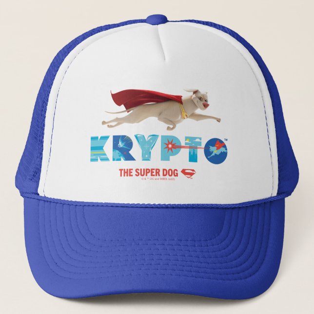 Krypto The Super-Dog Truckerkappe (Vorderseite)